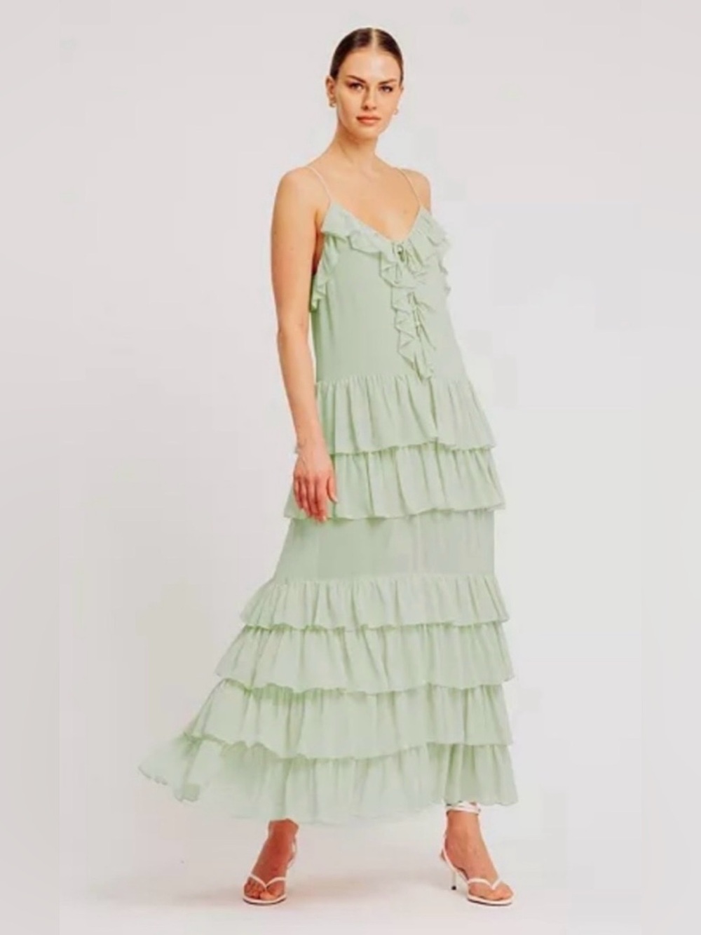 Ronny Kobo Tiered Dress